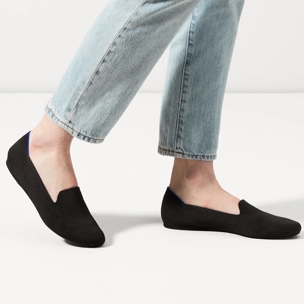 Rothy’s Rounded Toe Black Loafers Flats